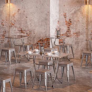 Großhandel B2B Shop VerdickterEdelstahl Restaurant Tisch Kantine